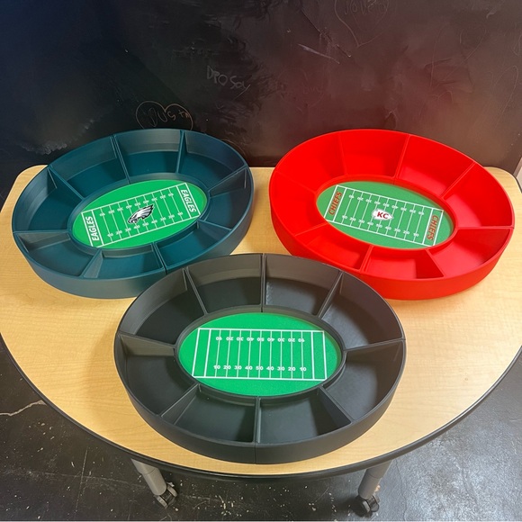 Themed NFL Football Party Platter Snack Trays